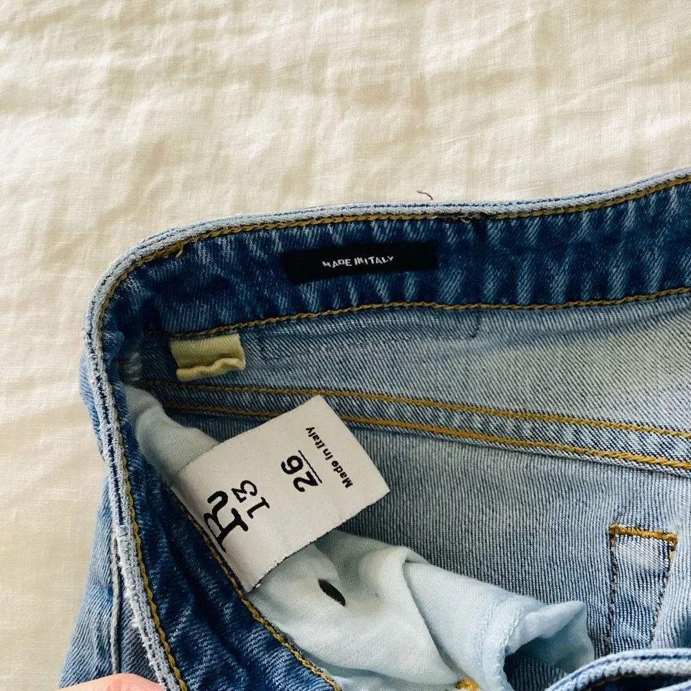 R13 Alison Skinny Rips Jeans SZ 25 - Picture 4 of 6